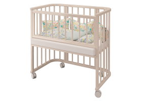 Кроватка для новорожденных "Эстель" приставная 5в1 (слоновая кость)
