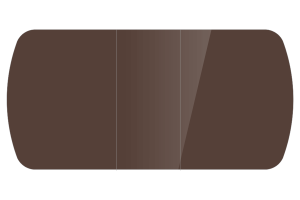 Стол обеденный "Бостон-3 Шоколад глянец" 1100/1420*700 (опора брифинг)