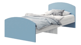 Кровать (900) "Стич" (анкор св/серо-голубой)
