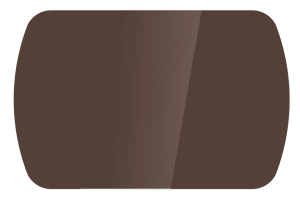Стол обеденный "Бостон-2 Шоколад глянец" 1100х700ов.(опора брифинг)