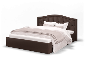 Кровать "Стелла" 1400 (эко кожа Лесмо brown)