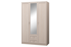 Шкаф 3-х дверный с ящиками (с зеркалом) "Верона", для спальной (дуб атланта)