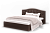 Кровать "Стелла" 1600 (эко кожа Лесмо brown)