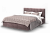 Кровать "Элен" 1200 (Велюр Рок-12 Серо-фиолетовый)