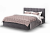 Кровать "Элен" 1400 (ткань ROCK 05/коричневый)