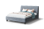 Кровать НА опоре "ХИЛТОН" 1400 (нео 25/серый)