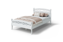 Кровать "Натали" (1200) белая