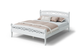 Кровать "Натали" (1600) белая