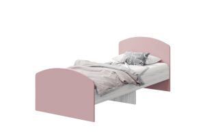 Кровать (900) "Лило" (анкор св/белый/пепельная роза)