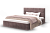 Кровать "Сити" 1200 (Велюр Рок-12 Серо-фиолетовый)